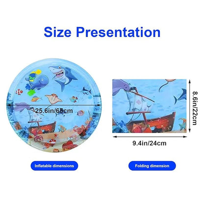 Sensory Water Mat Thickened Inflatable Sea Ocean Water Mat For Cat Pet Supplies Cleaning Cooling Mat Summer Cat Pets Accessories