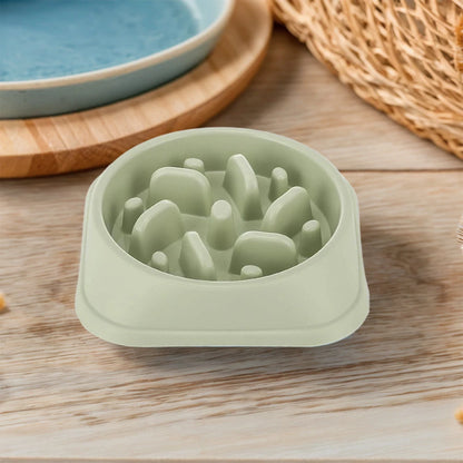 Pet Slow Eating Dish Bowl Anti Choking Dog Slow Feeder Bowl Non-Slip Puzzle Dog Food Bowls for Small Dogs and Cats Fast Eaters