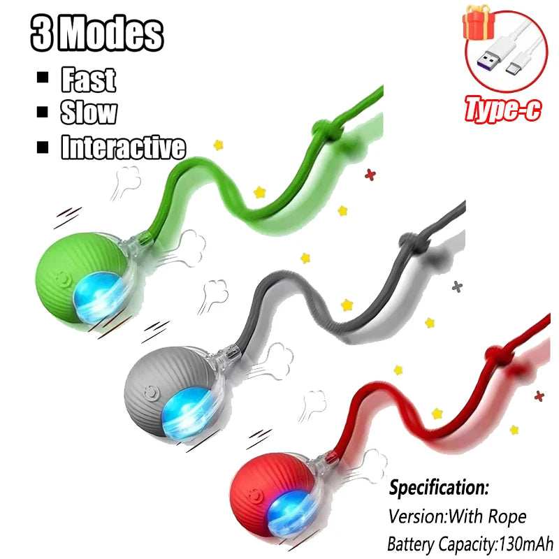 Cat Interactive Ball Training Self-moving Kitten Electric Cat Ball Toys Electronic Automatic Rolling Magic Ball Toys for Cat