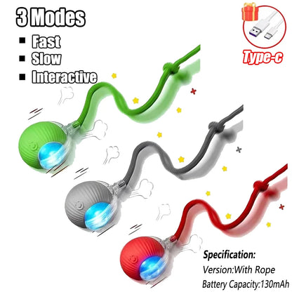 Cat Interactive Ball Training Self-moving Kitten Electric Cat Ball Toys Electronic Automatic Rolling Magic Ball Toys for Cat