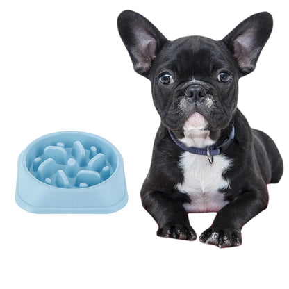 Pet Slow Eating Dish Bowl Anti Choking Dog Slow Feeder Bowl Non-Slip Puzzle Dog Food Bowls for Small Dogs and Cats Fast Eaters