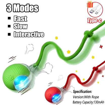 Cat Interactive Ball Training Self-moving Kitten Electric Cat Ball Toys Electronic Automatic Rolling Magic Ball Toys for Cat