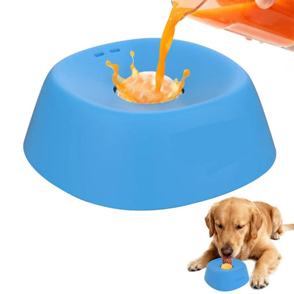Anti-Choking Slow Feeder Dog Bowl Non-Slip 3/4 Cup - Lick Toy for Liquid Treats Bone Broth Yogurt
