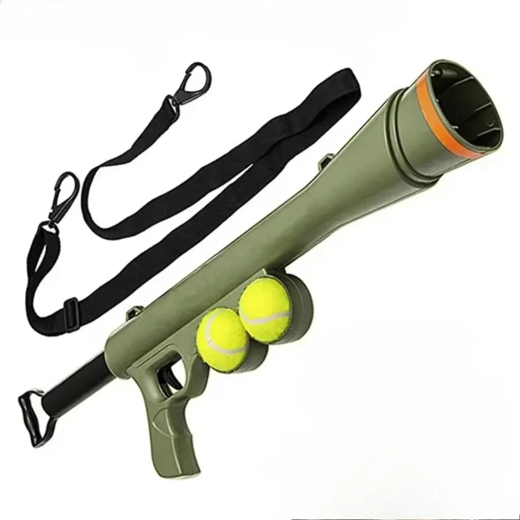 Launch range 12m Automatic Pet Outdoor Training Machine Agility Equipment Fetch Play Toy Tennis Gun Dog Ball Launcher With Balls