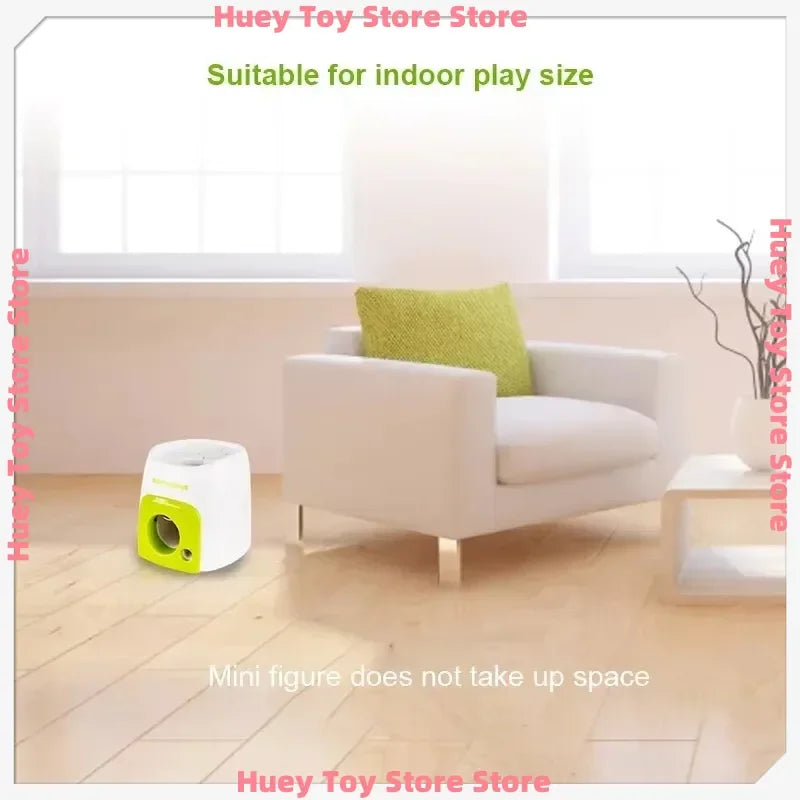 Automatic Dog Ball Launcher with Food Reward - Smart Tennis Ball Thrower Machine for Dogs, Interactive Pet Toy with Chase Traini