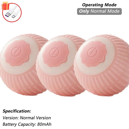 Cat Interactive Ball Training Self-moving Kitten Electric Cat Ball Toys Electronic Automatic Rolling Magic Ball Toys for Cat
