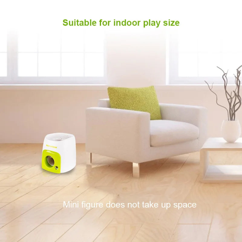 Automatic Dog Ball Launcher with Food Reward - Smart Tennis Ball Thrower Machine for Dogs, Interactive Pet Toy with Chase Traini