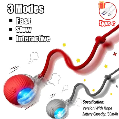 Cat Interactive Ball Training Self-moving Kitten Electric Cat Ball Toys Electronic Automatic Rolling Magic Ball Toys for Cat