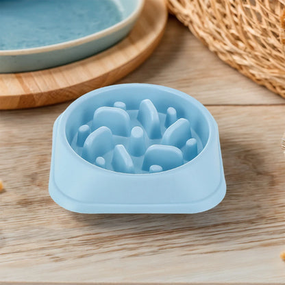 Pet Slow Eating Dish Bowl Anti Choking Dog Slow Feeder Bowl Non-Slip Puzzle Dog Food Bowls for Small Dogs and Cats Fast Eaters