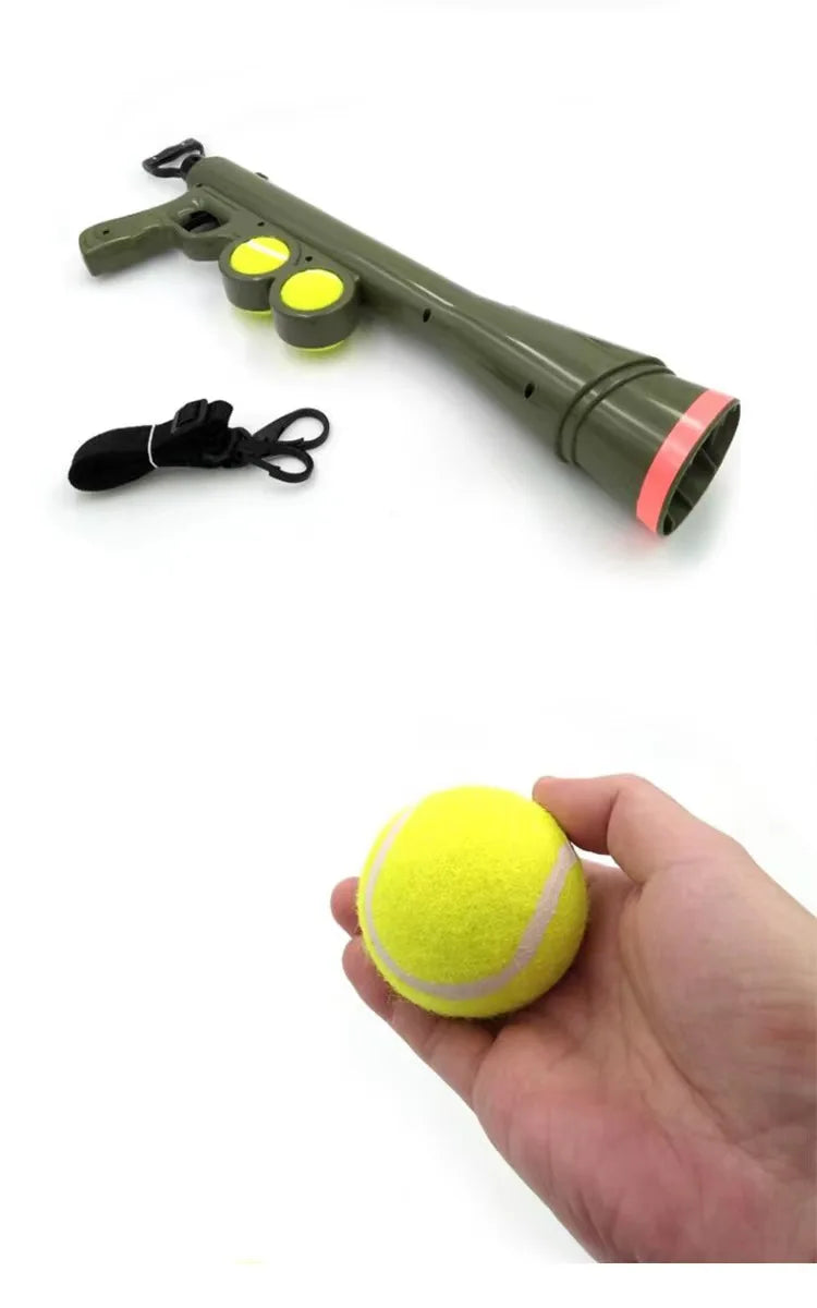 Launch range 12m Automatic Pet Outdoor Training Machine Agility Equipment Fetch Play Toy Tennis Gun Dog Ball Launcher With Balls